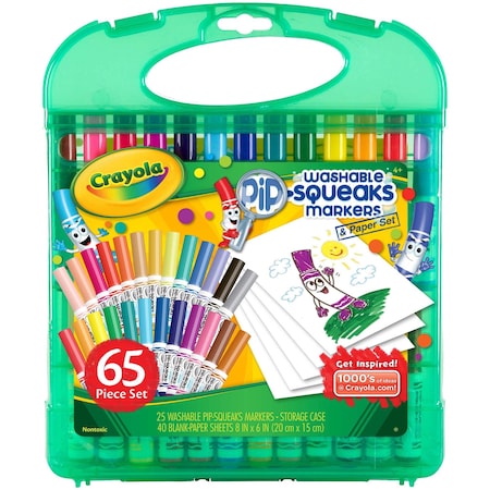 Crayola Pip-Squeaks Washable Markers & Paper Set 04-5227